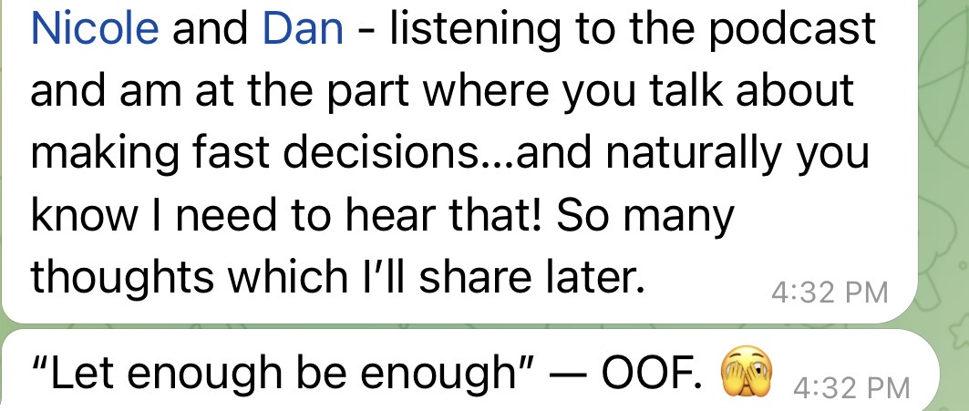 Testimonial screenshot